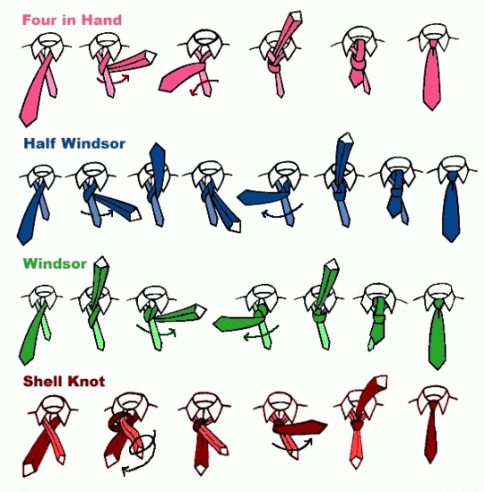 打領帶圖解 Illustrations Wearing a Tie (1)