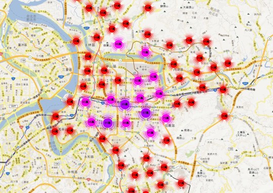實價登錄地圖 - 台北市 大樓公寓華廈套房2