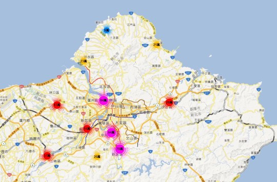 實價登錄地圖  - 新北市 店面