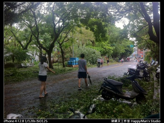 被蘇力颱風掃過的校園 (4)