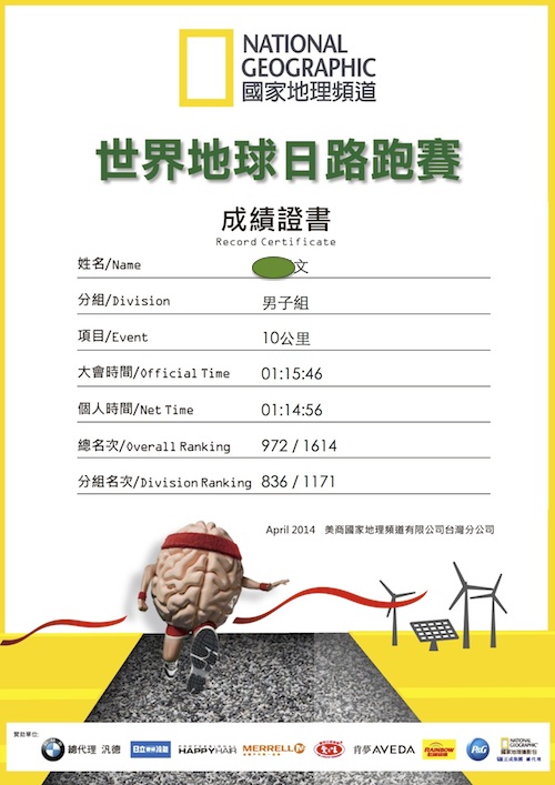 20140419-1011路跑成績