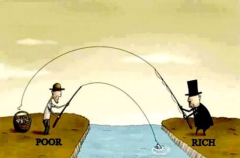 rich poor