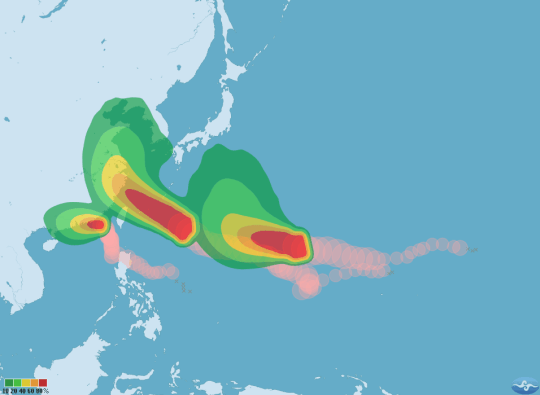 同時三個颱風侵襲台灣1