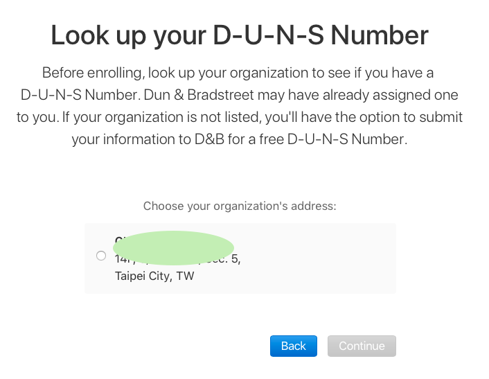 申請鄧白氏號碼 (D-U-N-S Number)00002