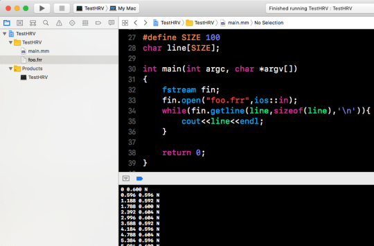 [Xcode] C++ 讀取所在目錄檔案2