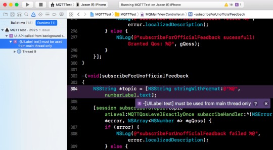 [Xcode] 主線程檢查器 (Main Thread Checker)1